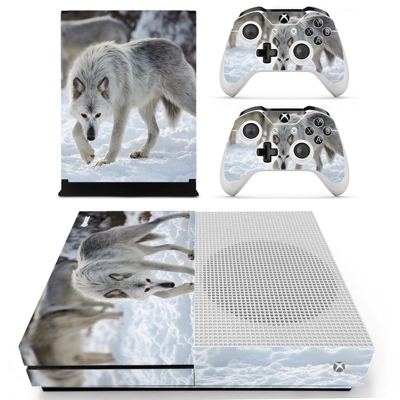 Wolves decal skin for Xbox one S Console and 2 Controllers Wolves decal skin for Xbox one S Console and 2 Controllers