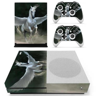 Pegasus horse decal skin for Xbox one S Console and 2 Cont.. Pegasus horse decal skin for Xbox one S Console and 2 Cont..