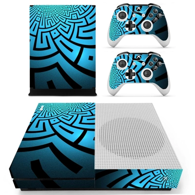 Abstract Wallpaper decal skin for Xbox one S Console and 2 Controllers