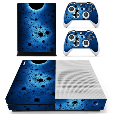 Abstract Wallpaper decal skin for Xbox one S Console and 2 Controllers