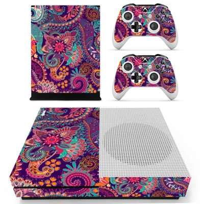 Abstract Wallpaper decal skin for Xbox one S Console and 2 Controllers