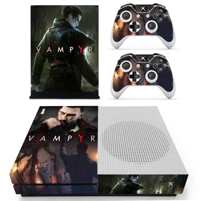 Vampyr decal skin for Xbox one S Console and 2 Controllers Vampyr decal skin for Xbox one S Console and 2 Controllers