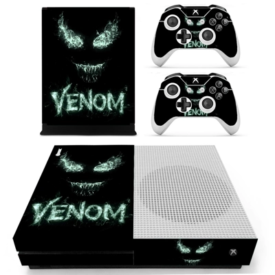 Venom decal skin for Xbox one S Console and 2 Controllers Venom decal skin for Xbox one S Console and 2 Controllers