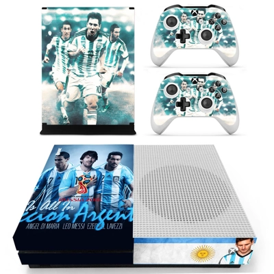 2018 FIFA Messi decal skin for Xbox one S Console and 2 Controllers