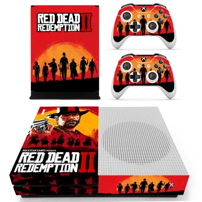 Red Dead Redemption 2 decal skin for Xbox one S Console and 2 Controllers