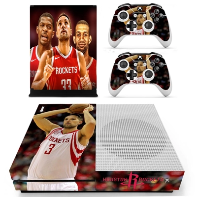 Houston Rockets decal skin for Xbox one S Console and 2 Co.. Houston Rockets decal skin for Xbox one S Console and 2 Co..