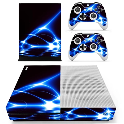 Abstract wallpaper decal skin for Xbox one S Console and 2 Controllers