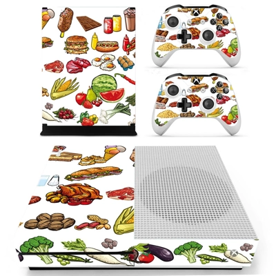 Fast food decal skin for Xbox one S Console and 2 Controll.. Fast food decal skin for Xbox one S Console and 2 Controll..