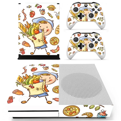 Fast food decal skin for Xbox one S Console and 2 Controll.. Fast food decal skin for Xbox one S Console and 2 Controll..
