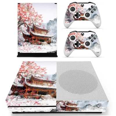 Chinese house decal skin for Xbox one S Console and 2 Cont.. Chinese house decal skin for Xbox one S Console and 2 Cont..