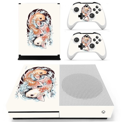 Fish wallpaper decal skin for Xbox one S Console and 2 Controllers