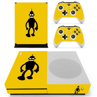 Futurama bender decal skin for Xbox one S Console and 2 Controllers