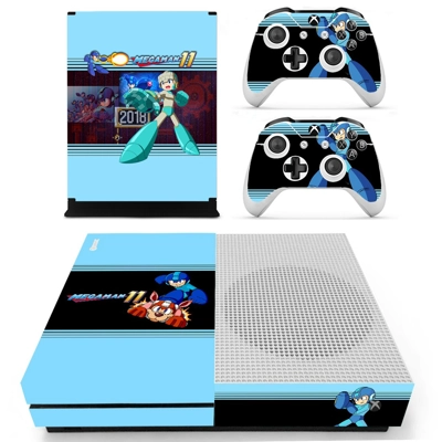 Mega Man 11 decal skin for Xbox one S Console and 2 Contro.. Mega Man 11 decal skin for Xbox one S Console and 2 Contro..