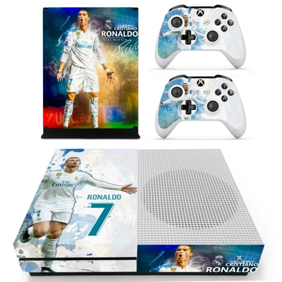Cristiano Ronaldo decal skin for Xbox one S Console and 2 .. Cristiano Ronaldo decal skin for Xbox one S Console and 2 ..