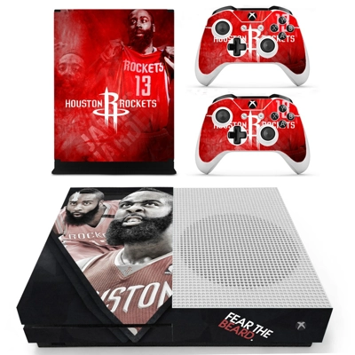 Houston Rockets decal skin for Xbox one S Console and 2 Co.. Houston Rockets decal skin for Xbox one S Console and 2 Co..