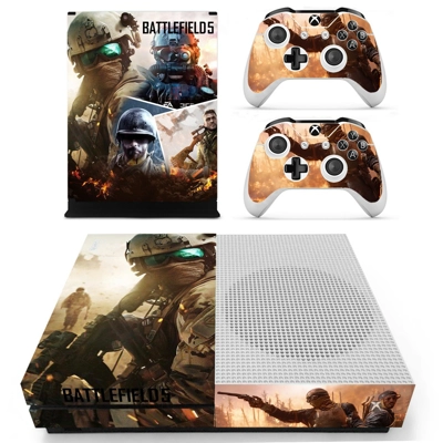 Battlefield 5 decal skin for Xbox one S Console and 2 Cont.. Battlefield 5 decal skin for Xbox one S Console and 2 Cont..