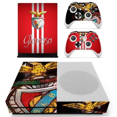 SL Benfica decal skin for Xbox one S Console and 2 Control.. SL Benfica decal skin for Xbox one S Console and 2 Control..