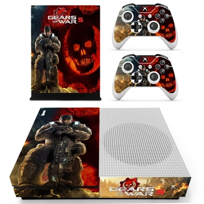 Gears of War 5 decal skin for Xbox one S Console and 2 Con.. Gears of War 5 decal skin for Xbox one S Console and 2 Con..