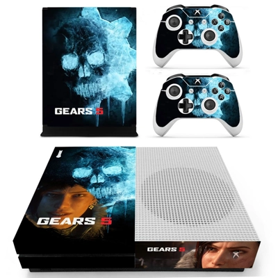 Gears 5 decal skin for Xbox one S Console and 2 Controllers Gears 5 decal skin for Xbox one S Console and 2 Controllers