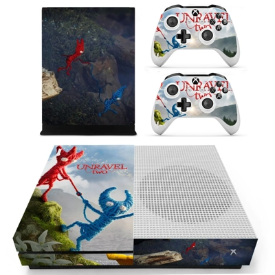 Unravel Two decal skin for Xbox one S Console and 2 Contro.. Unravel Two decal skin for Xbox one S Console and 2 Contro..