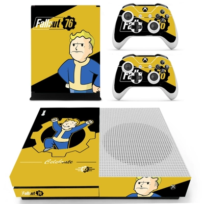 Fallout 76 decal skin for Xbox one S Console and 2 Control.. Fallout 76 decal skin for Xbox one S Console and 2 Control..