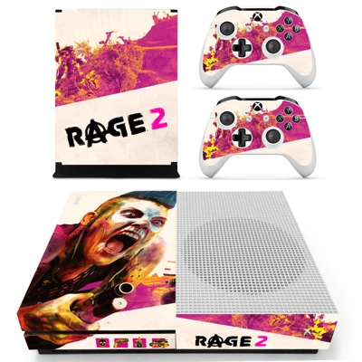 Rage 2 decal skin for Xbox one S Console and 2 Controllers Rage 2 decal skin for Xbox one S Console and 2 Controllers