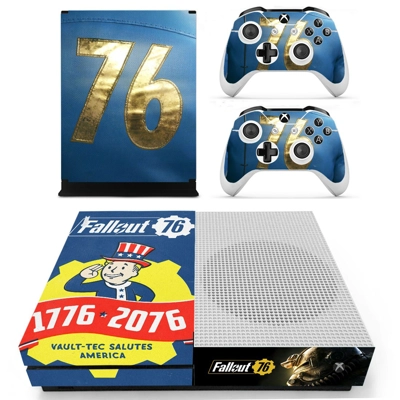 Fallout 76 decal skin for Xbox one S Console and 2 Control.. Fallout 76 decal skin for Xbox one S Console and 2 Control..