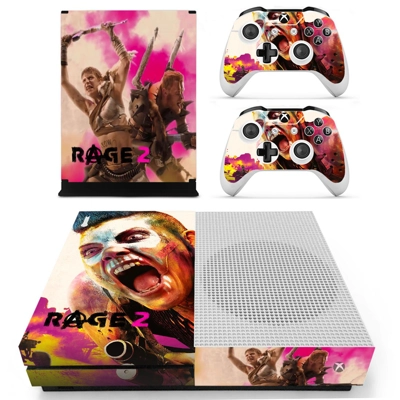 Rage 2 decal skin for Xbox one S Console and 2 Controllers Rage 2 decal skin for Xbox one S Console and 2 Controllers