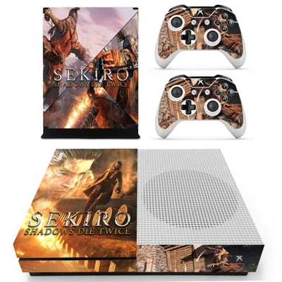 Sekiro Shadows Die Twice decal skin for Xbox one S Console and 2 Controllers