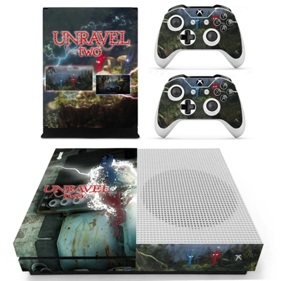 Unravel Two decal skin for Xbox one S Console and 2 Contro.. Unravel Two decal skin for Xbox one S Console and 2 Contro..
