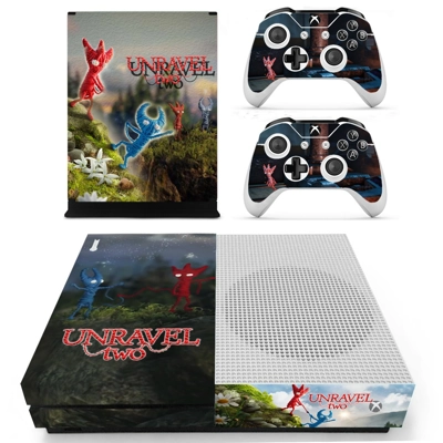 Unravel Two decal skin for Xbox one S Console and 2 Contro.. Unravel Two decal skin for Xbox one S Console and 2 Contro..