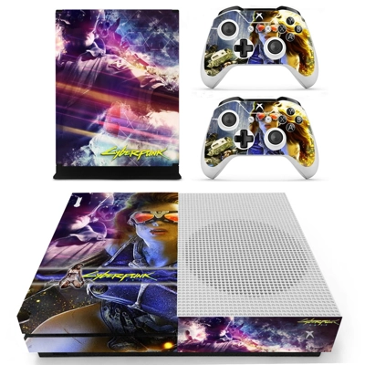 Cyberpunk decal skin for Xbox one S Console and 2 Controll.. Cyberpunk decal skin for Xbox one S Console and 2 Controll..