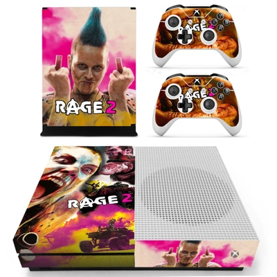 Rage 2 decal skin for Xbox one S Console and 2 Controllers Rage 2 decal skin for Xbox one S Console and 2 Controllers