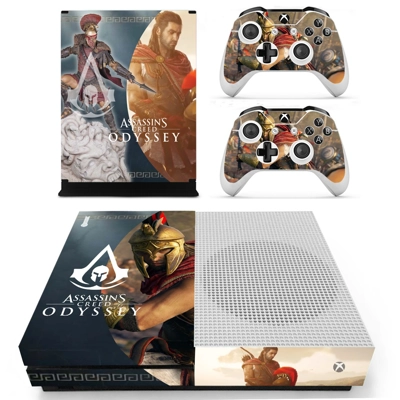 Assassin's Creed Odyssey decal skin for Xbox one S Console and 2 Controllers