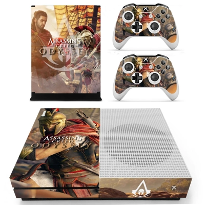 Assassin's Creed Odyssey decal skin for Xbox one S Console and 2 Controllers