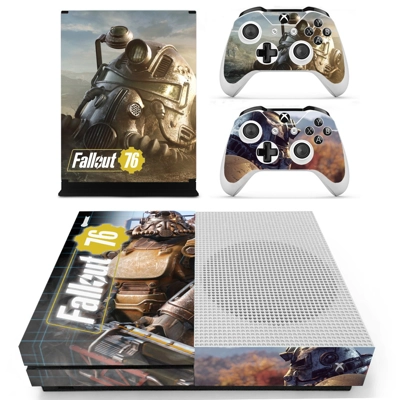 Fallout 76 decal skin for Xbox one S Console and 2 Control.. Fallout 76 decal skin for Xbox one S Console and 2 Control..