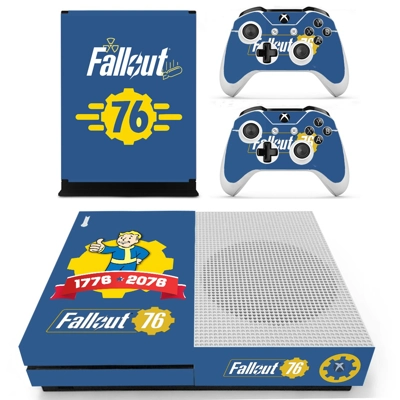 Fallout 76 decal skin for Xbox one S Console and 2 Control.. Fallout 76 decal skin for Xbox one S Console and 2 Control..