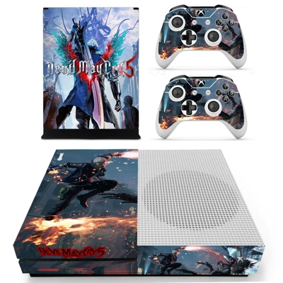 Devil May Cry 5 decal skin for Xbox one S Console and 2 Co.. Devil May Cry 5 decal skin for Xbox one S Console and 2 Co..