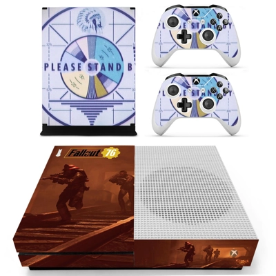 Fallout 76 decal skin for Xbox one S Console and 2 Control.. Fallout 76 decal skin for Xbox one S Console and 2 Control..