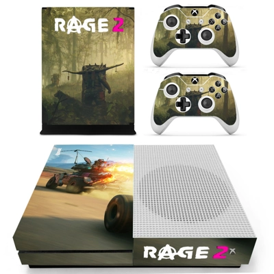 Rage 2 decal skin for Xbox one S Console and 2 Controllers Rage 2 decal skin for Xbox one S Console and 2 Controllers
