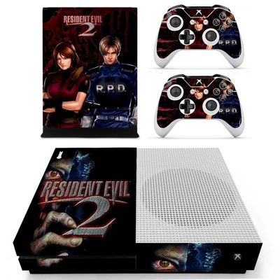 Resident Evil 2 decal skin for Xbox one S Console and 2 Co.. Resident Evil 2 decal skin for Xbox one S Console and 2 Co..