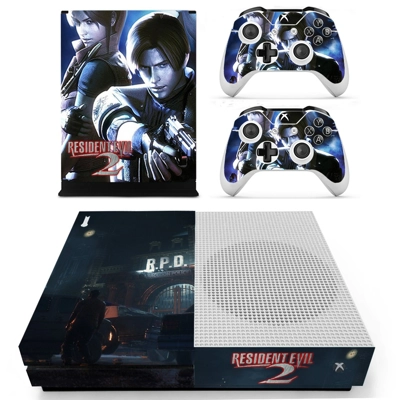 Resident Evil 2 decal skin for Xbox one S Console and 2 Co.. Resident Evil 2 decal skin for Xbox one S Console and 2 Co..