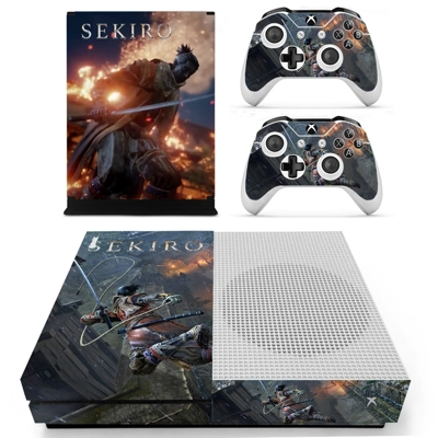 Sekiro Shadows Die Twice decal skin for Xbox one S Console and 2 Controllers