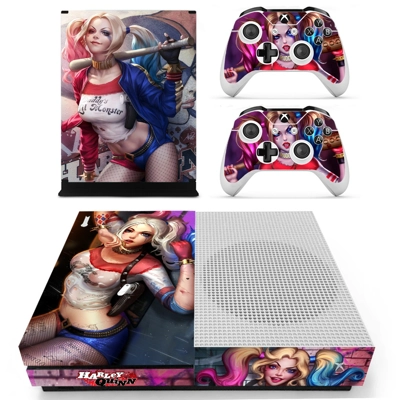 Harley Quinn decal skin for Xbox one S Console and 2 Contr.. Harley Quinn decal skin for Xbox one S Console and 2 Contr..