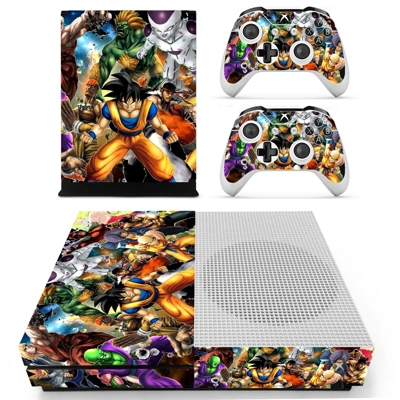 Dragon Ball Z decal skin for Xbox one S Console and 2 Cont.. Dragon Ball Z decal skin for Xbox one S Console and 2 Cont..