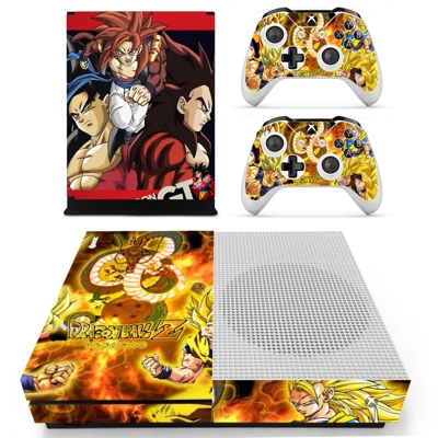 Dragon Ball Z decal skin for Xbox one S Console and 2 Cont.. Dragon Ball Z decal skin for Xbox one S Console and 2 Cont..