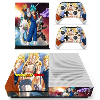 Dragon Ball Z decal skin for Xbox one S Console and 2 Cont.. Dragon Ball Z decal skin for Xbox one S Console and 2 Cont..