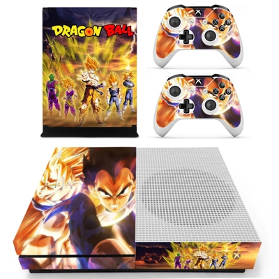 Dragon Ball Z decal skin for Xbox one S Console and 2 Cont.. Dragon Ball Z decal skin for Xbox one S Console and 2 Cont..