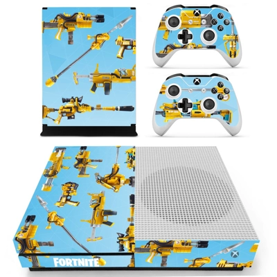 Fortnite Guns decal skin for Xbox one S Console and 2 Cont.. Fortnite Guns decal skin for Xbox one S Console and 2 Cont..