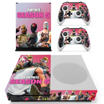 Fortnite decal skin for Xbox one S Console and 2 Controllers